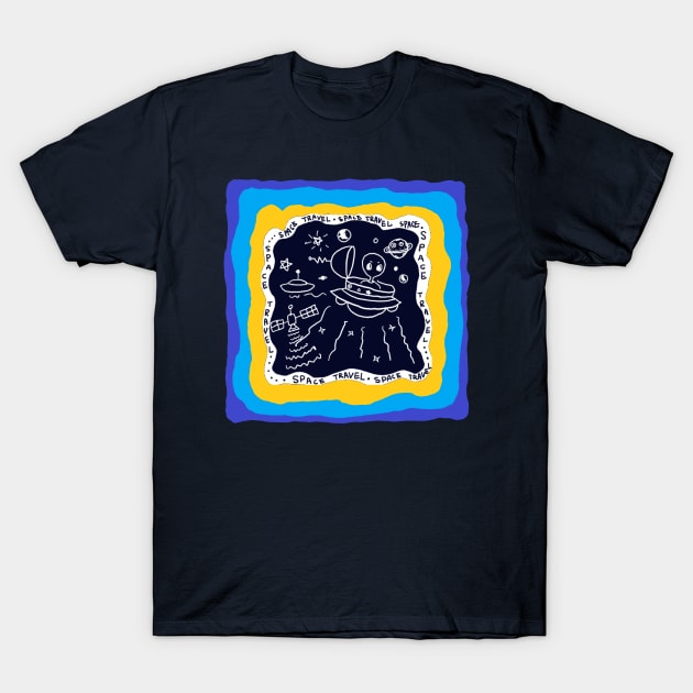 space travel T-Shirt by zzzozzo